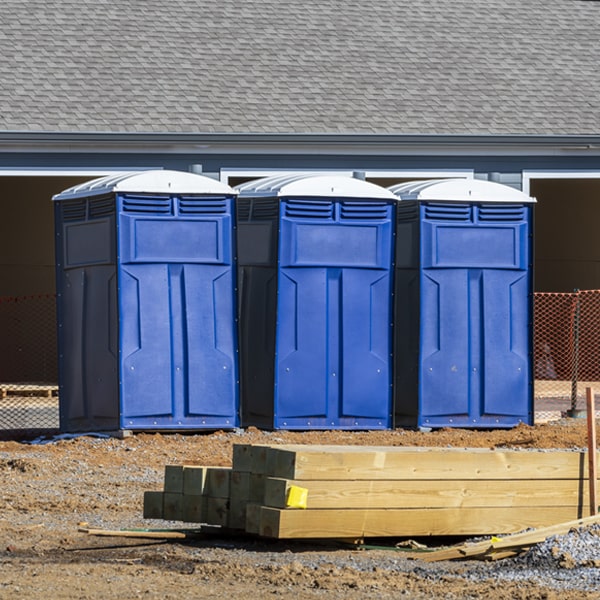 how often are the portable restrooms cleaned and serviced during a rental period in Pleasant Hill TX